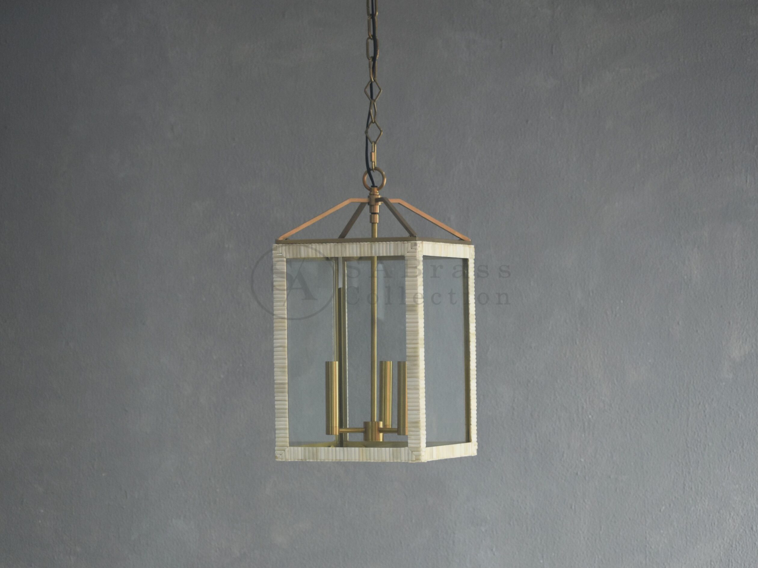 Antique Brass Bone Lantern