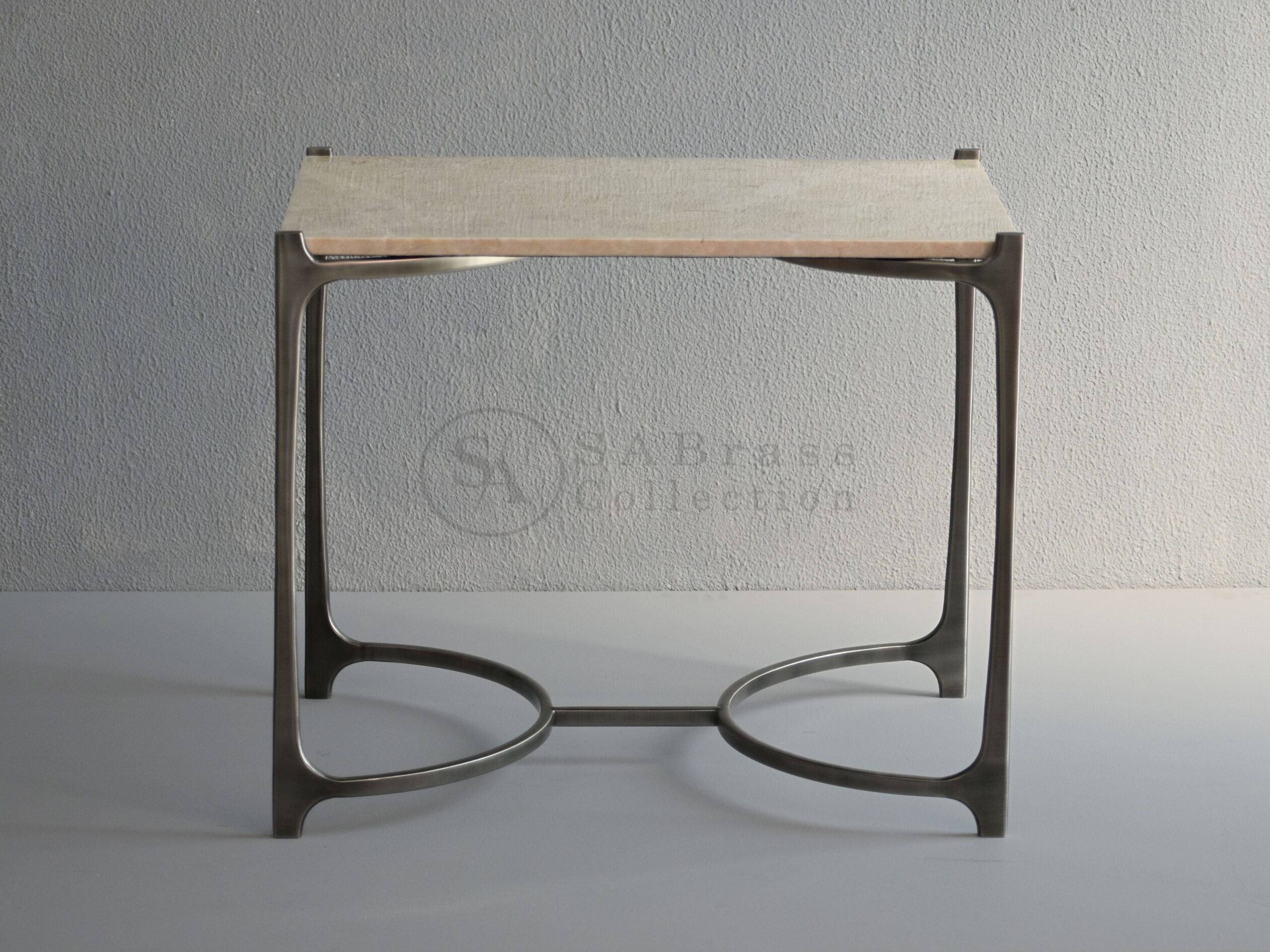 Antique Nickel Side Table